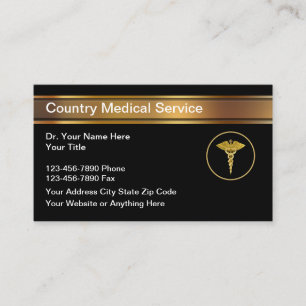 Classy Doctor Medical Appointment Business Cards