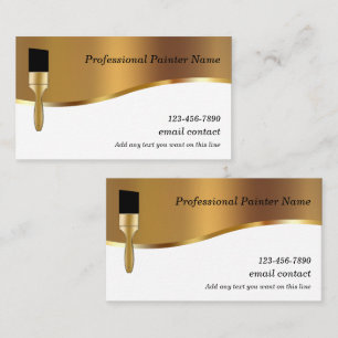 Classy Double Side Painter Business Profile Cards