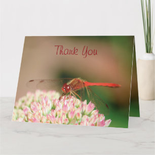 Classy Dragonfly Thank You Card