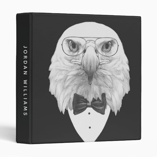 Classy Eagle Portrait | Add Your Name Binder (Front/Spine)