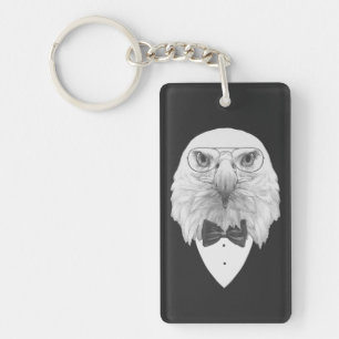 Classy Eagle Portrait Keychain