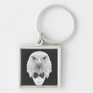 Classy Eagle Portrait Keychain