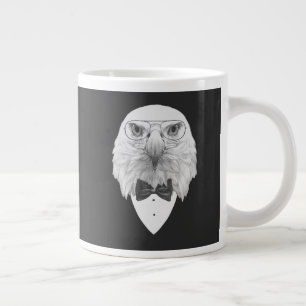 Classy Eagle Portrait Large Coffee Mug