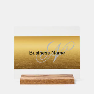  Classy Elegant Custom Name Acrylic Sign