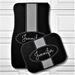 Classy Elegant Custom Name Personalized Car Mat<br><div class="desc">Add a name and easily create your elegant personalized car floor mats. Click CUSTOMIZE to change the background colour. You can TRANSFER this DESIGN on other Zazzle products and adjust it to fit most of the Zazzle items. You can also click the CUSTOMIZE button to add, delete or change details...</div>