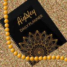 Classy elegant floral customized name mandala