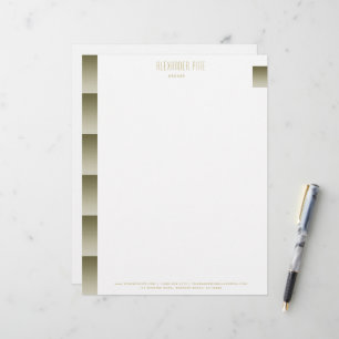 Classy Elegant Simple Gold Professional Business Letterhead