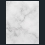 Classy Elegant White Marble Pattern Letterhead<br><div class="desc">Add a touch of unique style to your business with this Classy Elegant White Marble Pattern Letterhead.</div>