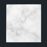 Classy Elegant White Marble Pattern Notepad<br><div class="desc">Add a touch of unique style to your desk with this Classy Elegant White Marble Pattern Notepad.</div>