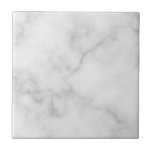 Classy Elegant White Marble Pattern Tile<br><div class="desc">Add a touch of unique style to your home decor with this Classy Elegant White Marble Pattern Ceramic Tile.</div>