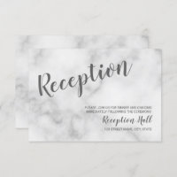 Classy Elegant White Marble Wedding Reception