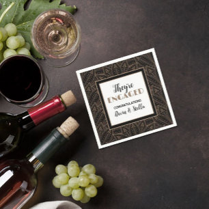 Classy! Engagement party napkins