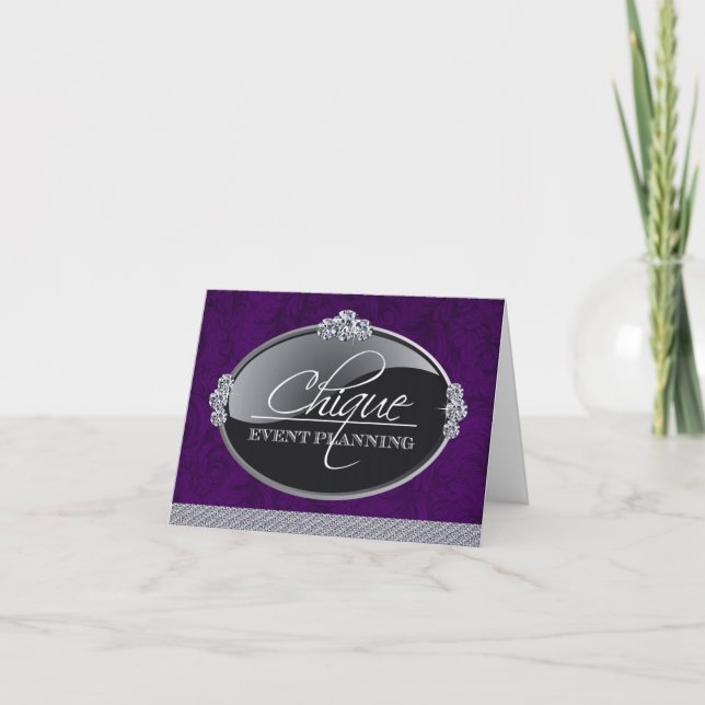 Classy Event Planner Thank You Card (Front)