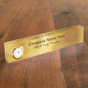 Classy Executive Desk Name Plates