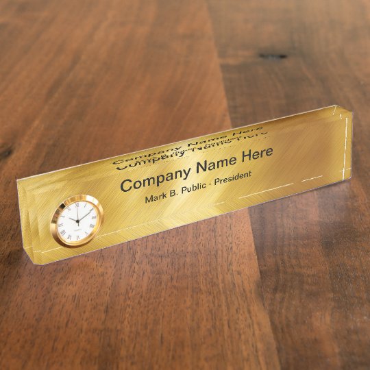 Classy Executive Desk Name Plates Zazzle.ca