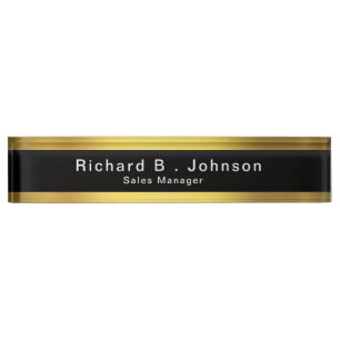Classy Executive Gift Boss Desk Name Plate