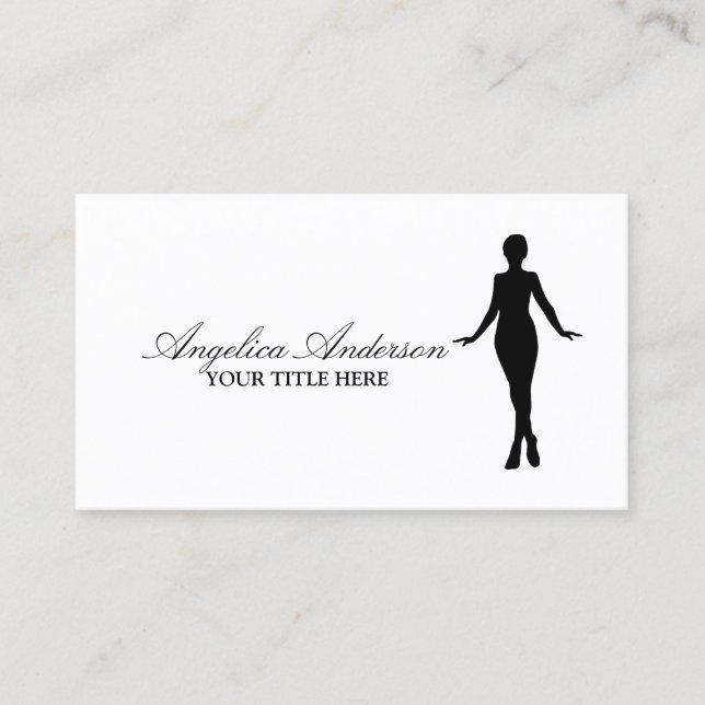 Classy Fashion Boutique Business Card (Front)