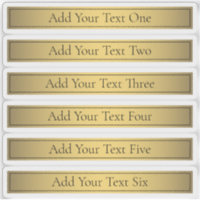 Classy Faux Gold 2 with Black Text