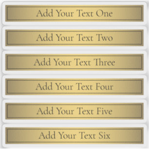 Classy Faux Gold 2 with Black Text