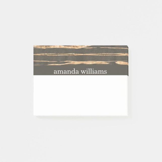 Classy Faux Gold Foil Professional Post-it Notes (Front)