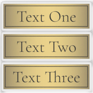 Classy Faux Gold v2 with Black Text