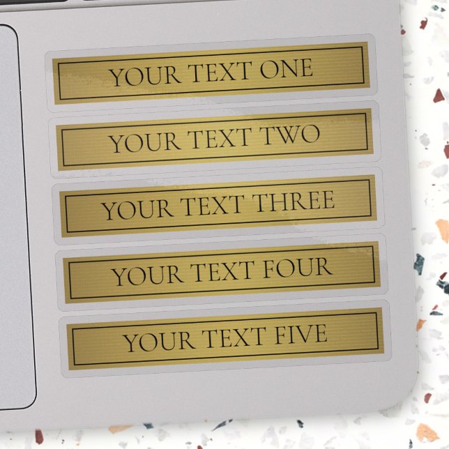 Classy Faux Gold with Black Text (Creator Uploaded)