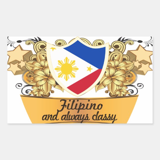 Classy Filipino Sticker (Front)