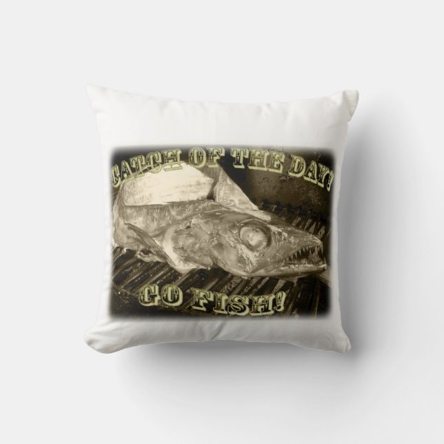 Classy Fish Pillow! Throw Pillow (Front)