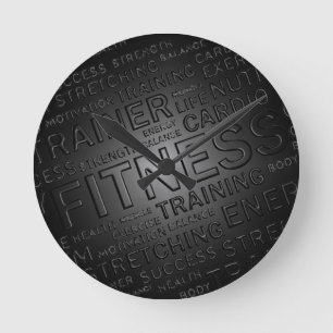 Classy Fitness Wall Clock