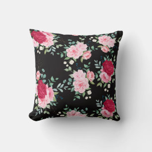 Classy Floral Pattern Throw Pillow