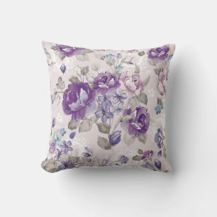 Classy Floral Pattern Throw Pillow