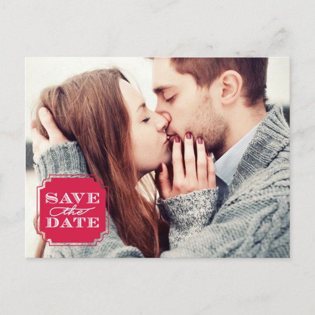 Classy Frame Save the Date Postcard (Front)