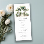 Classy French Garden Landscape Wedding Program<br><div class="desc">If you need any other matching product or customization,  kindly message via Zazzle.</div>