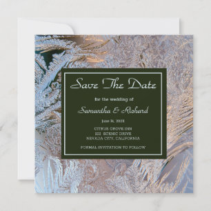 Classy Frosted Save The Date