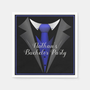 Classy Gentleman Blue Tie Napkin