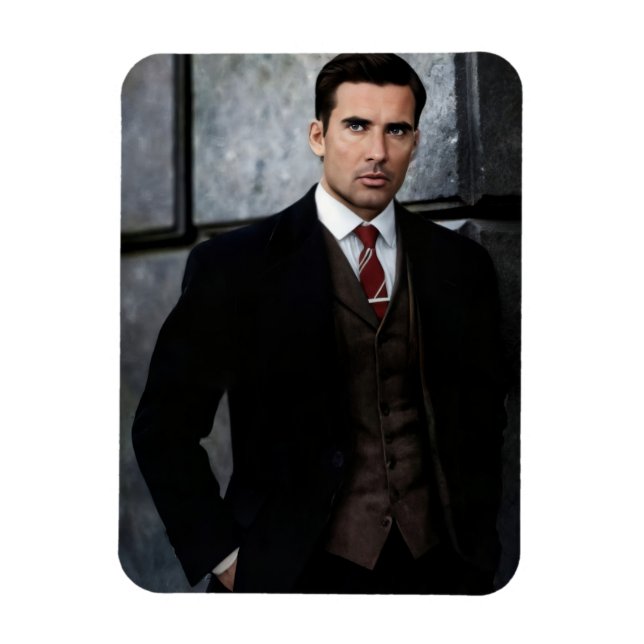 Classy Gentleman flexible photo magnet (Vertical)