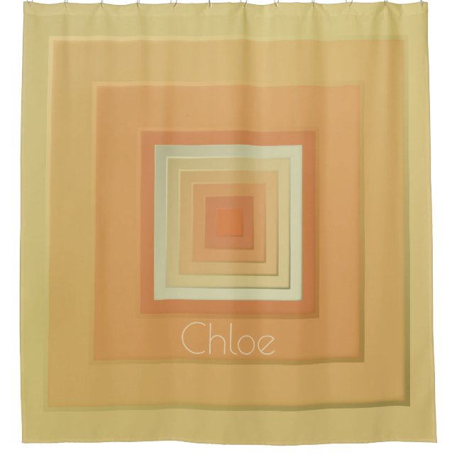 Classy Geometric Squares (soft yellows & orange) (Front)