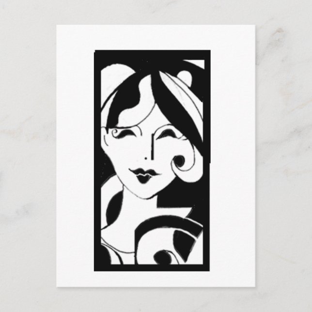 Classy Girl Postcard (Front)