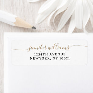 Classy Girly Elegant Minimalist Gold Script