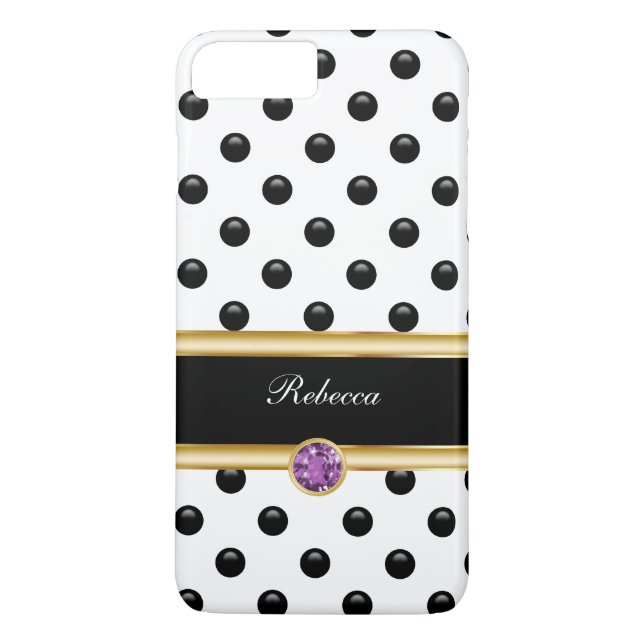 Classy Glitzy Rhinestone Jewel Case-Mate iPhone Case (Back)