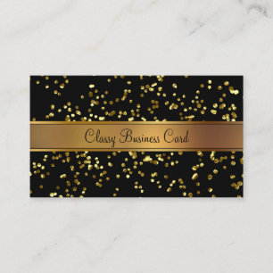 Classy Gold And Black Businesscard Business Card