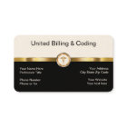 Classy Gold Black And White Medical Billing Coding