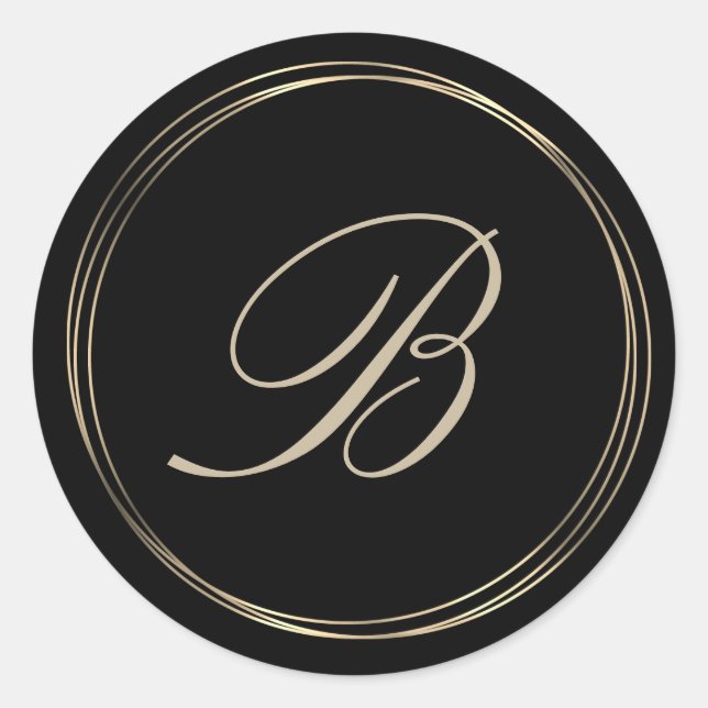 Classy Gold Cercles Grand Sticker Classic Rond (Devant)
