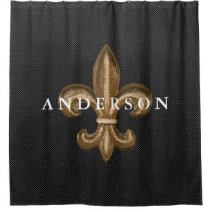 Classy Gold Fleur de Lis & Black   Custom