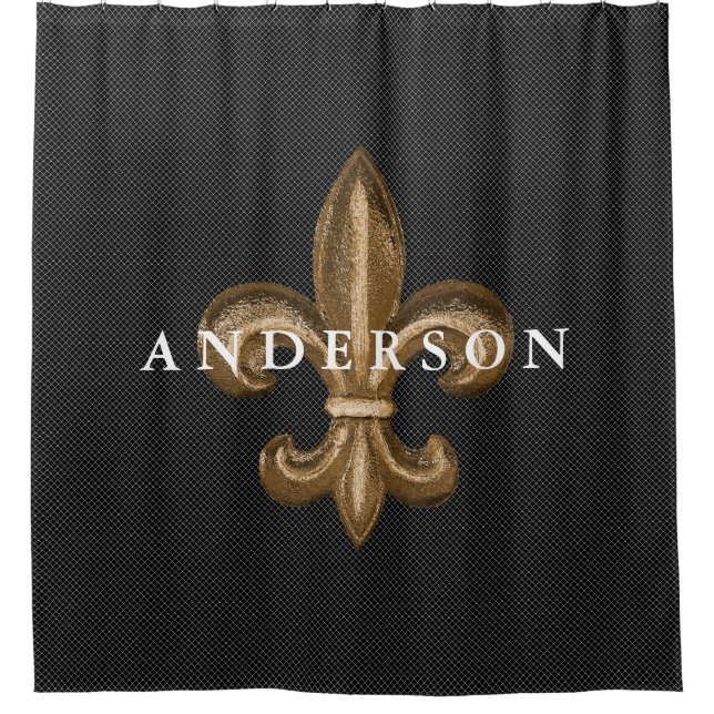 Classy Gold Fleur de Lis & Black | Custom (Front)