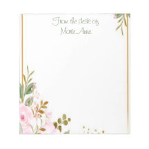 Classy Gold Floral with Name