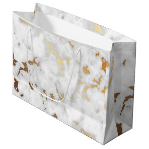 Classy Gold Marble stone Large Gift Bag