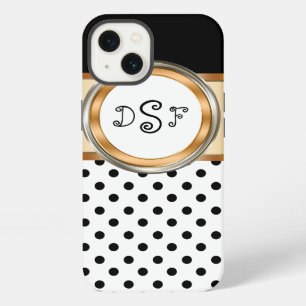 Classy Gold Monogram iPhone 13 Case