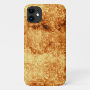 Classy Golden Daisy Reflections Abstract iPhone 11 Case