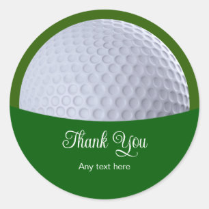 Classy Golf Ball Thème Stickers Merci